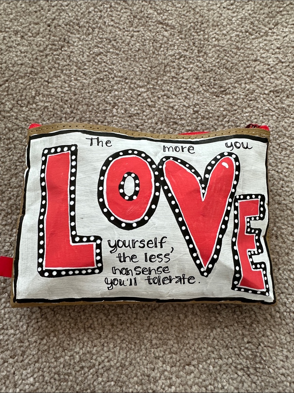 Love pouch with stickers!